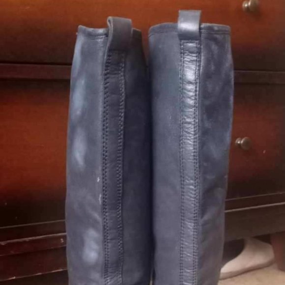 Lucky Brand, full-grain leather, tall black riding boots - Size 8 - Picture 8 of 16